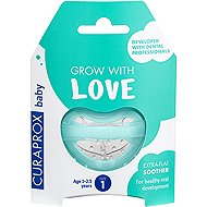 CURAPROX Baby, Orthodontic Soother 1–2.5 Years, Size 1, Turquoise - Baby Pacifier
