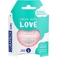 CURAPROX Baby, Orthodontic Soother from 2.5 Years, Size 2, Pink - Baby Pacifier