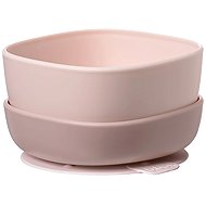 b.box Dětské misky s přísavkou 2 ks růžové - Bowl Set