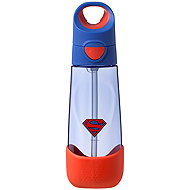 b.box Lahev na pití s brčkem 600 ml Superman - Children's Water Bottle