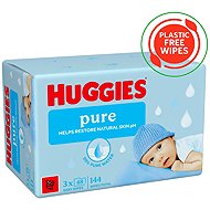 HUGGIES Pure 144 pcs (3×48 pcs) - Wet Wipes