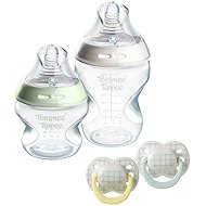 Tommee Tippee Natural Start novorozenecký set Anti-Colic 150 ml + 260 ml, bílá/zelená - Baby Bottle