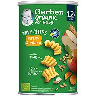 GERBER křupky s mrkví a jablkem 35 g - Crisps for Kids