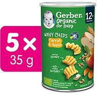 GERBER Puffs with Carrot and Apple 5× 35g - Crisps for Kids