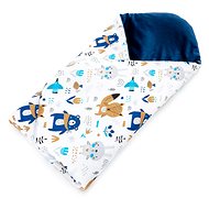 T-TOMI Velvet quick wrap, Blue Bears - Swaddle Blanket