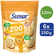 Sunar ZOO sušenky 6× 150 g - Children's Cookies