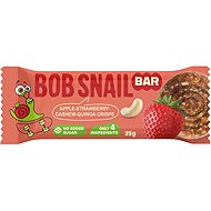 ŠNEK BOB ovocná tyčinka jablko–jahoda s kešu a quinoou 4× 35 g - Fruit Snack for Kids