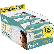 PAMPERS Aqua Soft Touch 720 ks (12× 60 ks)
 - Wet Wipes