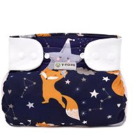 T-TOMI orthopaedic abduction panties - snaps, Night Foxes (3 - 6 kg) - Abduction Nappies