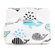 T-TOMI orthopaedic abduction panties - snaps, Whales (3 - 6 kg) - Abduction Nappies
