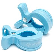T-TOMI Stroller Pegs 2 pcs, Pastel Blue - Pram Pegs