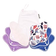 T-TOMI Day, Owls Set with Wash Bag - Sanitary Pads