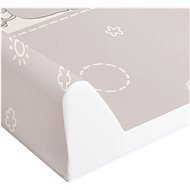CEBA BABY Comfort prebaľovacia podložka s pevnou doskou 50 × 70 cm, Kačičky hnedá - Prebaľovacia podložka