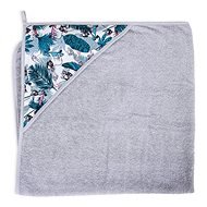 CEBA Terry Towel with Hood Printed Line 100 × 100cm, French Bulldog Ceba - Children's Bath Towel