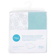 CEBA Changing Mat Cover 50 x 70-80cm 2 pcs - Turquoise Dandy - Changing Mat Cover
