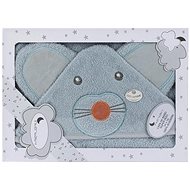 INTERBABY Terry Towel (100 × 100cm) Mouse, Grey - Children's Bath Towel