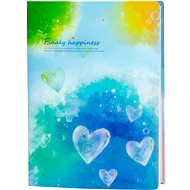 GOLD BABY Photo Album 115 Blue Spots With Hearts - Photo Album