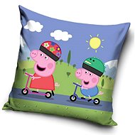 TIPTRADE Pillowcase Peppa Pig on scooters, 40×40 cm - Pillowcase