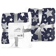 FARO microplush blanket lamb Sherpa Blue 150×200 cm - Blanket