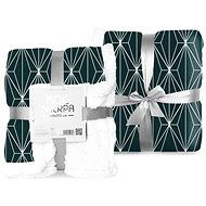 FARO Microplush Blanket Sherpa Dark Green 150×200 cm - Blanket