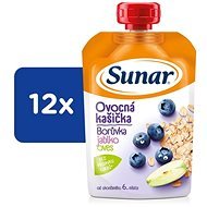 Sunar capsule fruit porridge blueberry apple oats 12×120 g - Meal Pocket