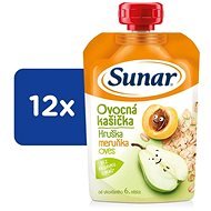Sunar capsule fruit porridge pear apricot oats 12×120 g - Meal Pocket
