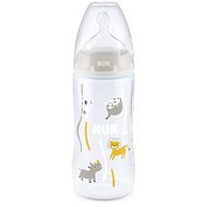 NUK FC+ fľaša s kontrolou teploty 300 ml, béžová - Dojčenská fľaša