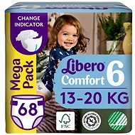 Libero Comfort 6 Mega Pack (68 ks) 13 – 20 kg - Disposable Nappies