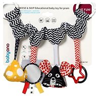 BabyOno Hanging Educational Toy for Stroller Cheese & Skip - Pushchair Toy