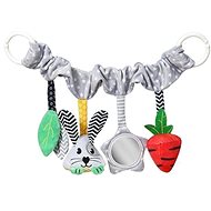 BabyOno Hanging Educational Stroller Toy Carrot & Hop - Pushchair Toy