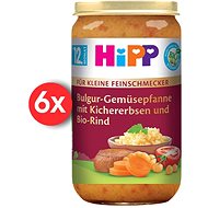 HiPP BIO Little Gourmet Bulgur with vegetables and chickpeas and beef 6×250 g - Baby Food