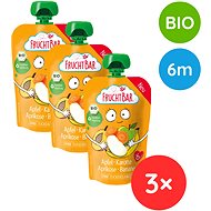 FruchtBar BIO ovocná kapsička jablko, mrkev, meruňka a banán 3× 100 g  - Meal Pocket