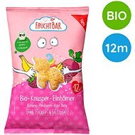 FruchtBar BIO křupky jednorožec kukuřice, banán,malina a řepa 30 g - Crisps for Kids