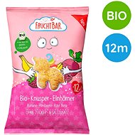 FruchtBar Organic unicorn crisps corn, banana, raspberry and beetroot 30 g - Crisps for Kids