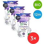Petra & Friends BIO Fruit pieces banana, apple and blueberry 3×10 g - Fruit Snack for Kids