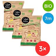 Petra & Friends Organic spelt stars with rice and beetroot 3×30 g - Crisps for Kids