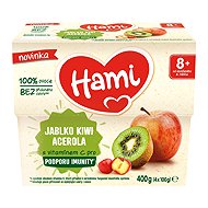 Hami fruit snack 100% Apple kiwi acerola 4×100 g - Baby Food