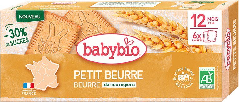 BABYBIO butter biscuits 120 g - Children's Cookies