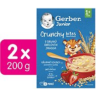 GERBER Junior nemléčná kaše jahodová s křupavými kousky 2× 200 g - Dairy-Free Porridge