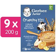 GERBER Junior nemléčná kaše ovocná s křupavými kousky 9× 200 g - Nemléčná kaše