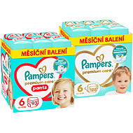 PAMPERS Premium Care Size 6 (128 pcs) + Premium Care Pants Size 6 (93 pcs) - Disposable Nappies