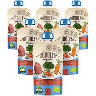 Rudolfs Organic sweet potatoes, broccoli, carrots with salmon 6 × 110 g - Meal Pocket