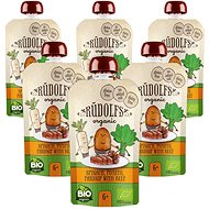 Rudolfs Organic Spinach, potatoes, pasty with beef 6 × 110 g - Meal Pocket