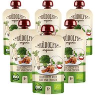 Rudolfs Organic Vegetables, rice, chicken 6 × 110 g - Meal Pocket