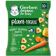 GERBER Organic crispy hearts with carrots 28 g - Crisps for Kids