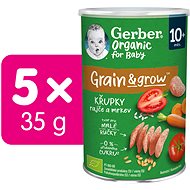GERBER Organic crisps with tomatoes and carrots 5×35 g - Crisps for Kids