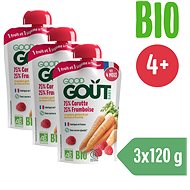 Good Gout Organic Carrots with raspberries 3×120 g - Meal Pocket