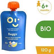 Beggs Organic Smoothie gyümölccsel, joghurttal és zabpehellyel 120 g - Tasakos gyümölcspüré