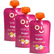 Beggs BIO Children's rice with yoghurt, banana, mango and raspberries 3×120 g - Meal Pocket