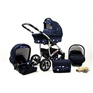 RAF-POL 3-in-1 Largo Navy Blue Star - Baby Buggy